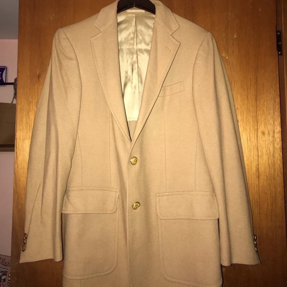Oversized camel blazer. Vintage and lined.